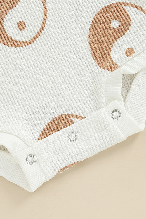 Yin Yan Waffle Knit Romper